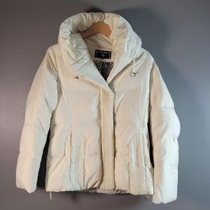 Portrait Cream Puffer Jacket